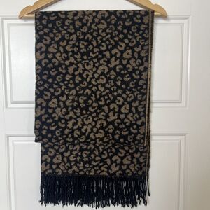 Cheetah Print Blanket Scarf